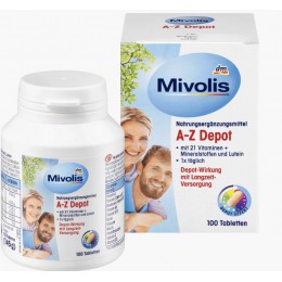 Витамины Биологически активная добавка Mivolis A-Z Depot, до 50 лет 100 шт. ГЕРМАНИЯ 4058172101359