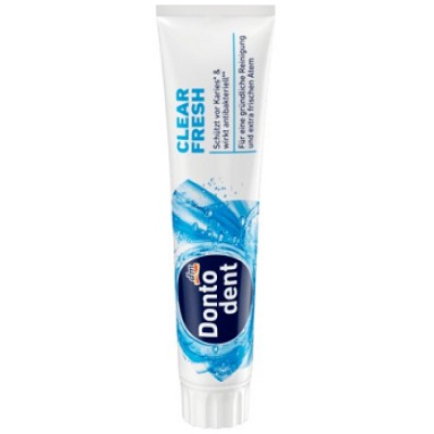 Dontodent Clear Fresh - зубна паста з антибактеріальним ефектом, 125 мл. 4066447421965