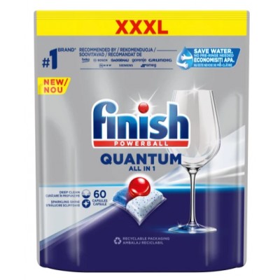 Таблетки для посудомоечных машин FINISH Quantum Max Classic 60 шт 5908252004881