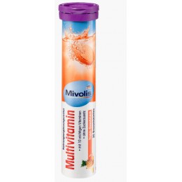 Шипучие таблетки-витамины Mivolis Multivitamin, 20 шт. Германия 4058172309519