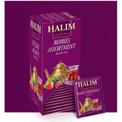 Чай черный HALIM с лесными ягодами 25 шт в индивидуальных пакетах 1,5 гр 4820198876500