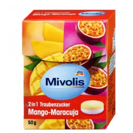 Декстроза Mivolis Traubenzucker 2in1 со вкусом Манго-Маракуя, 50 г 4066447668193