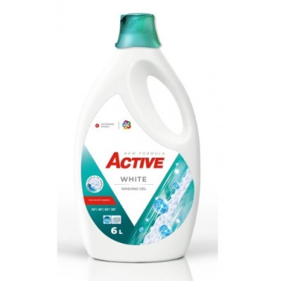 Гель для прання білого Active 6000ml Якість 4820196010913