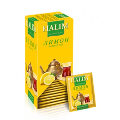 Чай черный HALIM байховый мелкий с ароматом лимон в конвертах 37.5 гр 4820198876524