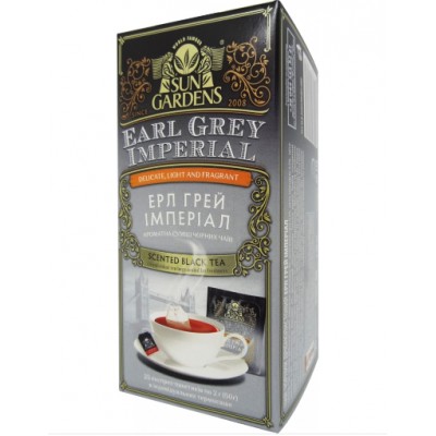 Чай Черный Sun Gardens Earl Grey Imperial 25 Пакетиков По 2 Грамма 4820082708030