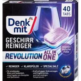 Таблетки для посудомоечных машин DenkMit Revolution 40 шт 4066447793154