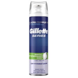 Пена для бритья Gillette Series Sensitive Skin Для чувствительной кожи 250 мл Великобритания 3014260214678