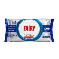 Антибактериальные влажные салфетки для уборки Fairy Platinum 100 шт 8681554633146