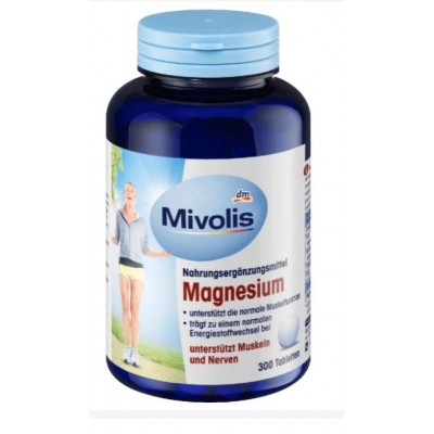 ВІТАМИНИ Біологічно активна добавка Mivolis Magnesium 300 шт. НІМЕЧЧИНА 4058172101410