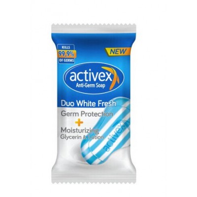 Мило антибактеріальне Activex duo White fresh 60 г 8690506495992