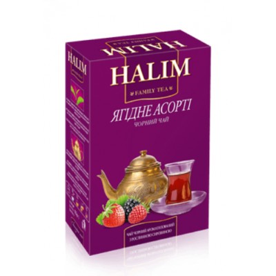 Чай черный HALIM байховый листовый  с ароматом лесных ягод 80 гр  4820198874407