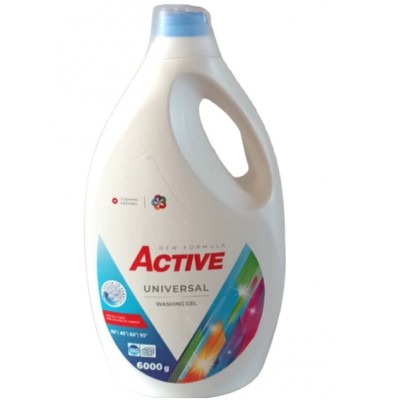 Гель для стирки универсальный Active 6000ml КАЧЕСТВО 4820196010890