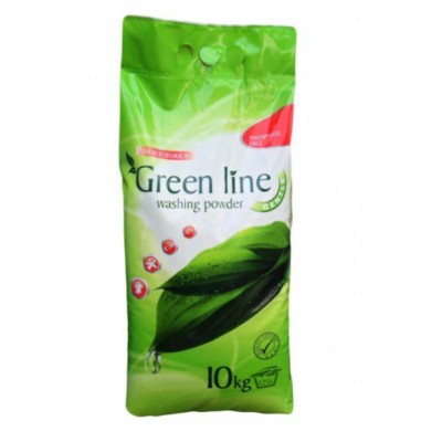 Порошок для стирки Green Line 10 кг для всех видов белых тканей 125 циклов стирки 8594163901639