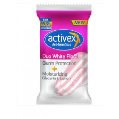 Мило антибактеріальне Activex duo White floral 60 г 8690506496029