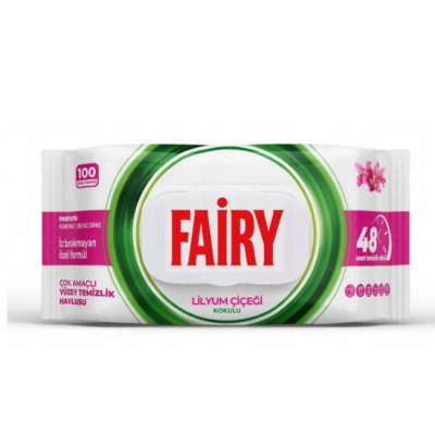 Влажные салфетки для уборки Fairy Lilyum – универсал 100 шт 8681554633108 Влажные салфетки для уборки Fairy Lilyum – универсал 100 шт 8681554633108