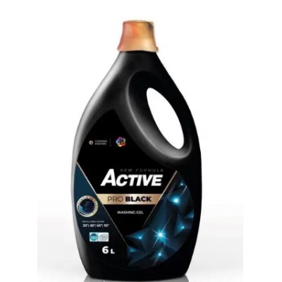 Гель для стирки черных и темных вещей Active Pro Black 6000ml КАЧЕСТВО 4820196010920