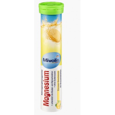 Шипучие таблетки-витамины Mivolis Magnesium, 20 шт  Германия 4058172309250
