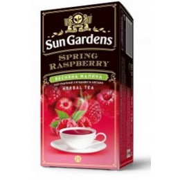 Чай Sun Gardens 1,7грх25пак. черный+микс трав Клубничный крем 4820082706241
