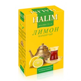 Чай черный HALIM байховый листовый  с ароматом лимон 80 гр 4820198874353