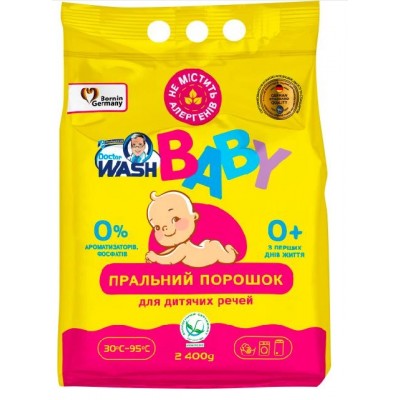 Порошок для стирки детской одежды Doctor Wash Baby 2.4 кг 4260637722034