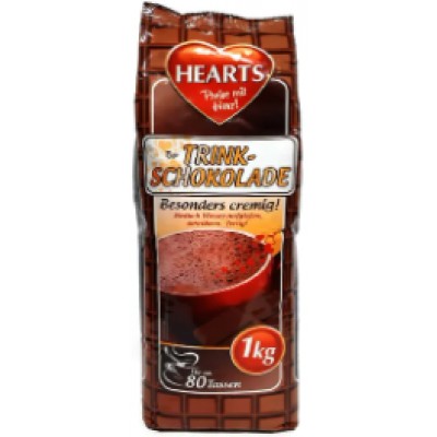 Горячий шоколад Hearts Trink-Schokolade 1кг (Германия) 4021155108645