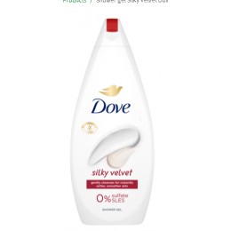 Питательный гель для душа Dove Silky Velvet 720 мл 8720181468469 Питательный гель для душа Dove Silky Velvet 720 мл 8720181468469