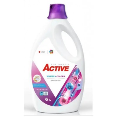 Гель для стирки Active White-Colors 6000ml КАЧЕСТВО 4820196010937