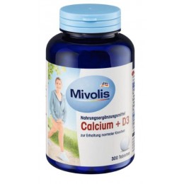 ВИТАМИНЫ MIVOLIS CALCIUM + D3 300 ШТ DENKMIT ГЕРМАНИЯ 4058172101311